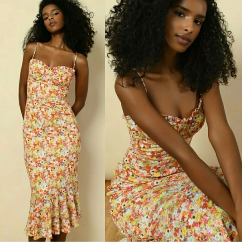 HUTCH Sweetheart Midi Dress